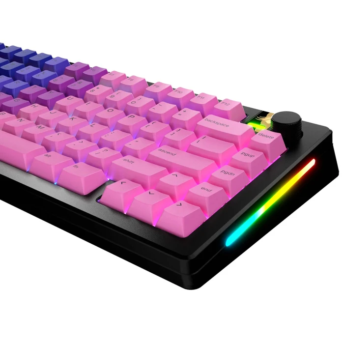 Glorious GPBT Gradient V2 Keycaps, Kunststoff (PBT), Nebula, rosa/violett, 131 Tasten, ANSI-US