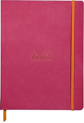 Rhodia Rhodiarama Notizbuch, 190x250mm, liniert, Softcover, raspberry rosa, 80 Blatt