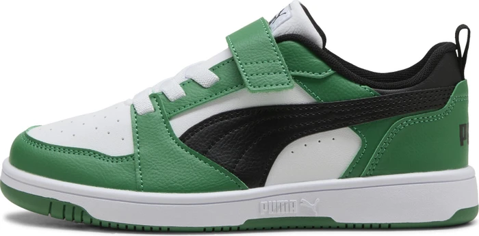 Puma Rebound V6 Lo puma white/puma black/archive green (Junior)