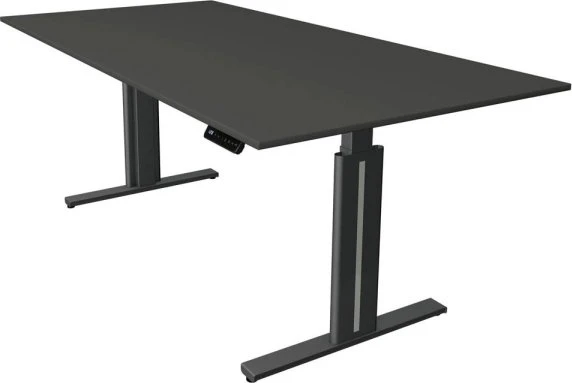 Kerkmann Move 3 elektrisch höhenverstellbarer Sitz-Steh-Schreibtisch 200x100cm anthrazit/anthrazit