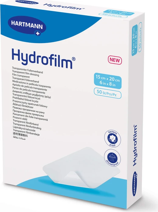Hartmann Hydrofilm Transparentverband, 15 x 20cm, 50 Stück