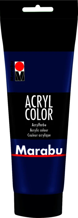 Marabu Acryl Color Acrylfarbe, dunkelblau, 225ml
