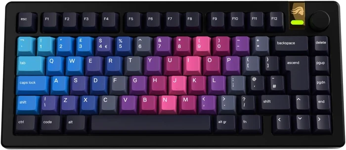 Glorious GPBT Gradient V2 Keycaps, Kunststoff (PBT), Afterparty, mehrfarbig, 135 Tasten, ISO-ND