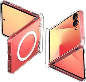 Spigen Ultra Hybrid Pro (MagFit) für Samsung Galaxy Flip7 Clear White