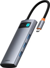 Baseus Joystar 7-in-1 Hub, USB-C 3.0 [Stecker] (B00030708811-00)
