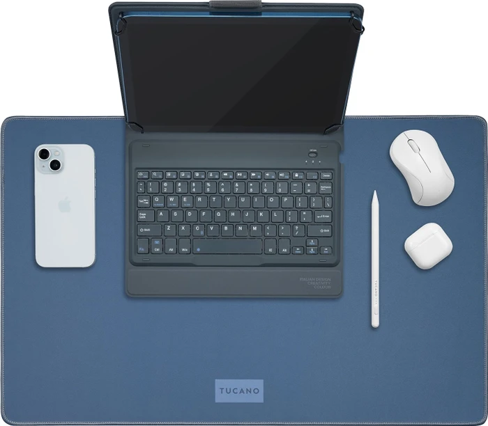 Tucano One Desk Pad für MacBook Neo, 550x350mm, Indigo blau