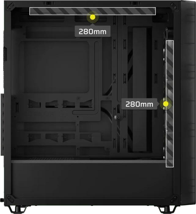 Corsair 3200D RS ARGB Smoke, grau, Glasfenster