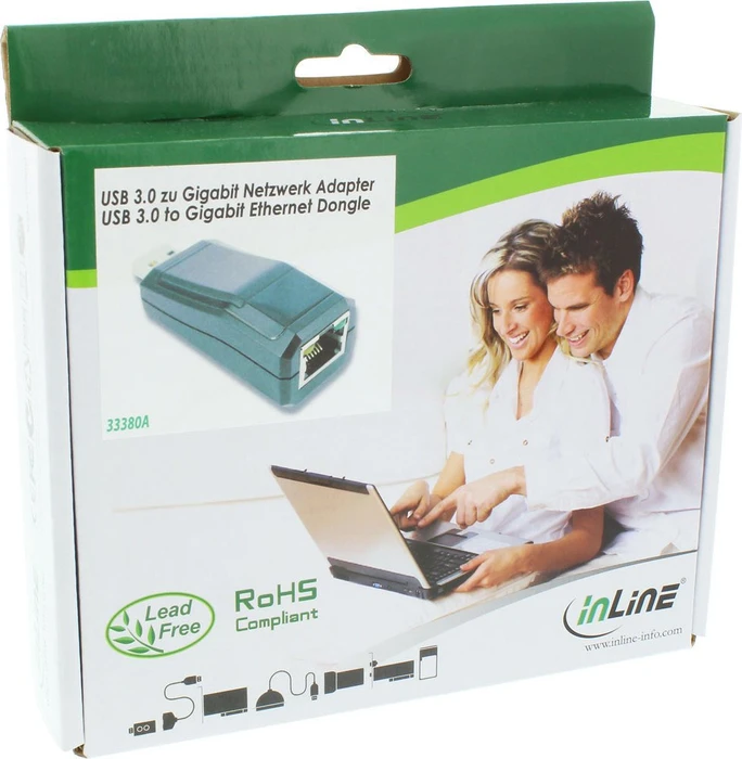 InLine USB-Stick LAN-Adapter, RJ-45, USB-A 3.0 [Stecker]