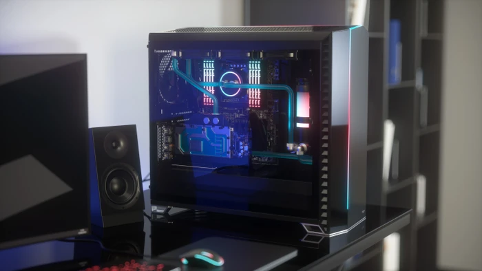 Fractal Design Vector RS Blackout Dark TG, Glasfenster