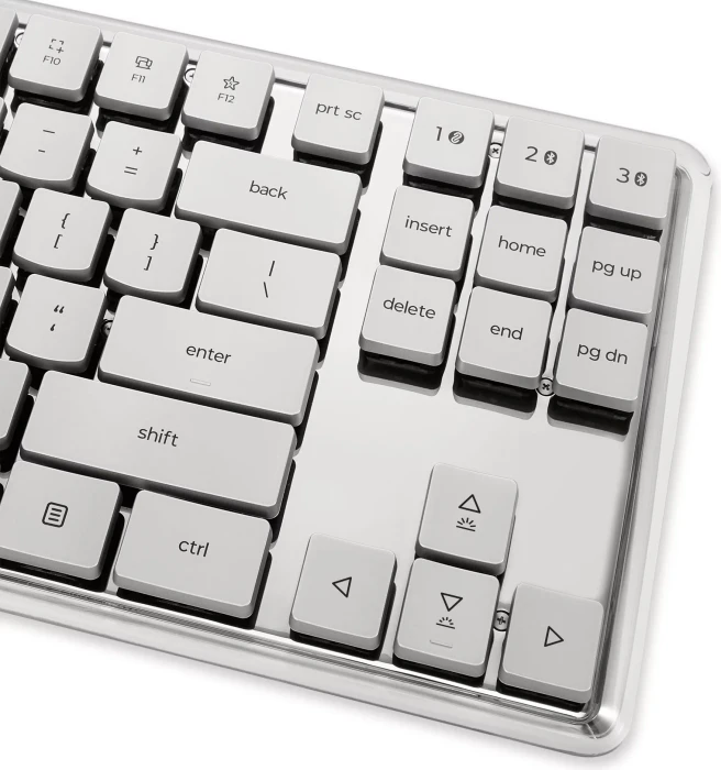 Lenovo 900 Wireless Mechanical Keyboard, Seashell, TKL, LEDs weiß, Low Profile Optical RED, USB/Bluetooth, DE