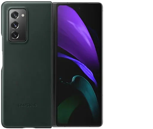 Samsung Leather Cover für Galaxy Z Fold 2 5G grün