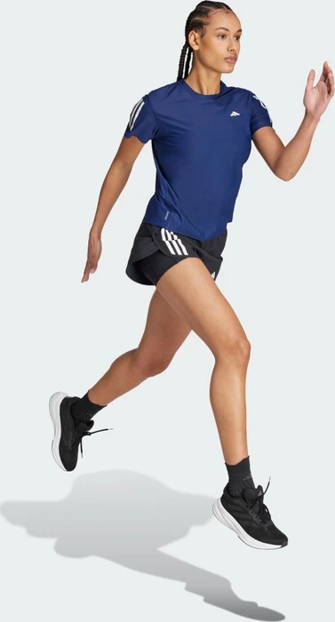 adidas Own The Run Laufshirt kurzarm dark blue (Damen)