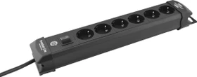 Brennenstuhl Premium-Line, 6-fach, 3m, schwarz