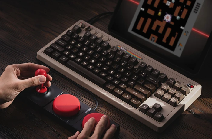 8BitDo Retro Mechanical Keyboard, C64 Edition, beige, Kailh Box V2 WHITE, USB/Bluetooth, US