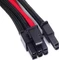 SilverStone PP07-PCIBR, 6/8-Pin PCIe Verlängerung 250mm, sleeved schwarz/rot Vorschaubild