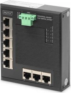 Digitus DN-65 Industrial Railmount Gigabit Switch, 8x RJ-45