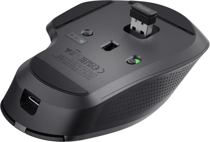 Trust Ozaa+ Multi-Device Wireless Mouse schwarz, USB/Bluetooth