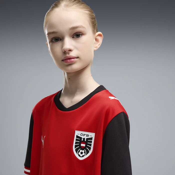 Puma FIFA WM 2026 Österreich Heimtrikot kurzarm (Junior)