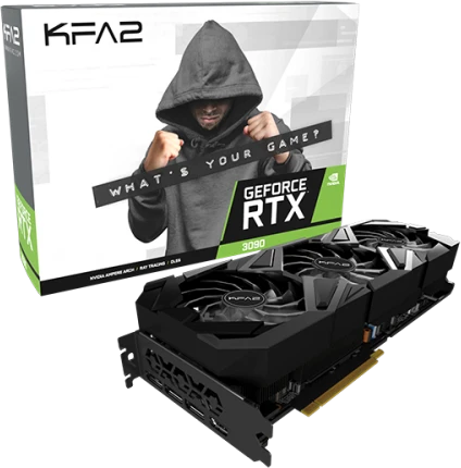 KFA2 GeForce RTX 3090 EX Gamer (1-Click OC), 24GB GDDR6X, HDMI, 3x DP