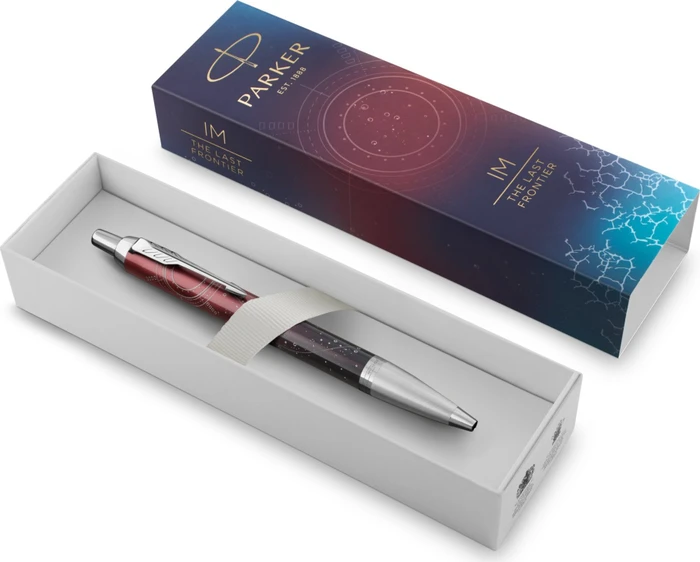 Parker IM Special Edition The Last Frontier Kugelschreiber portal red lacquer/chrome trim, Geschenkbox