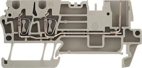 Weidmüller ZT 2.5/3AN/1 Z-Reihe, Steckbare Reihenklemme, Bemessungsquerschnitt: 2.5 mm², Zugfederanschluss, dunkelbeige