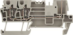 Weidmüller ZT 2.5/3AN/1 Z-Reihe, Steckbare Reihenklemme, Bemessungsquerschnitt: 2.5 mm², Zugfederanschluss, dunkelbeige