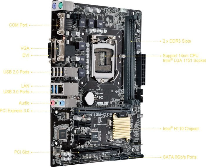 ASUS H110M-C D3 (Intel 1151)