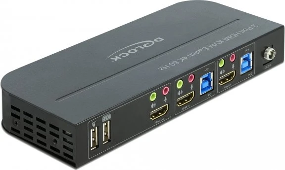 DeLOCK 4K 60Hz HDMI/USB KVM-Switch, 2-port