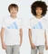 adidas Essentials T-Shirt kurzarm white/blue fusion/glow blue (Junior) Vorschaubild