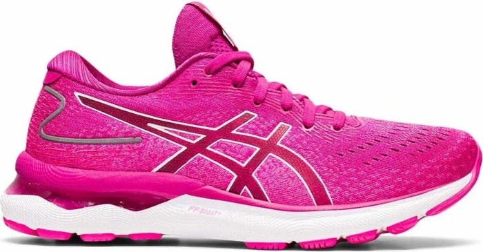 Asics Gel-Nimbus 24 fuchsia red/white (Damen)