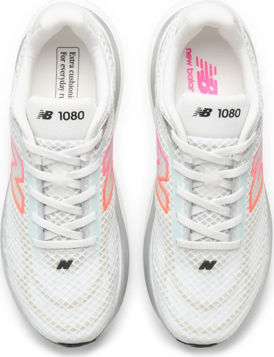 New Balance 1080v15 Breathe white/pink heat/tangerine heat (Damen)