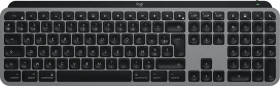 Logitech Keys S for Mac, Space Gray, schwarz/grau, LEDs weiß, Logi Bolt, USB/Bluetooth, FR (920-011625)