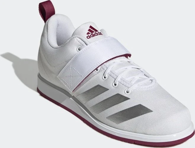 adidas Powerlift 4 cloud white/silver metallic/legacy burgundy (Herren)