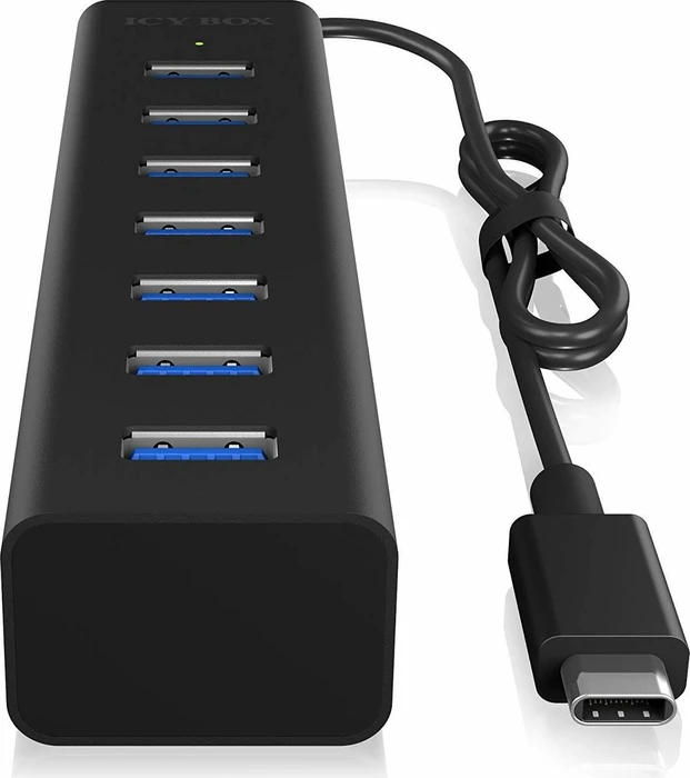 RaidSonic Icy Box IB-HUB1700-C3 USB-Hub, 7x USB-A 3.0, USB-C 3.0 [Stecker]