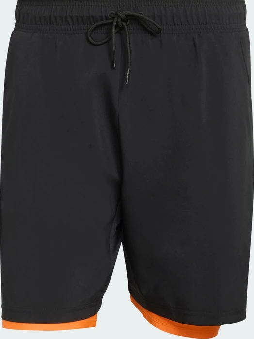 adidas Club Tennis Climacool 2in1 Trainingshose kurz black/pure orange (Herren)