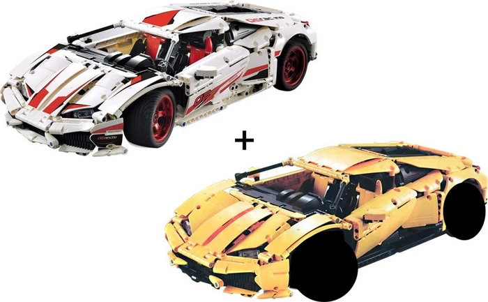 CaDA Supersports Car mit Umbauset gelb