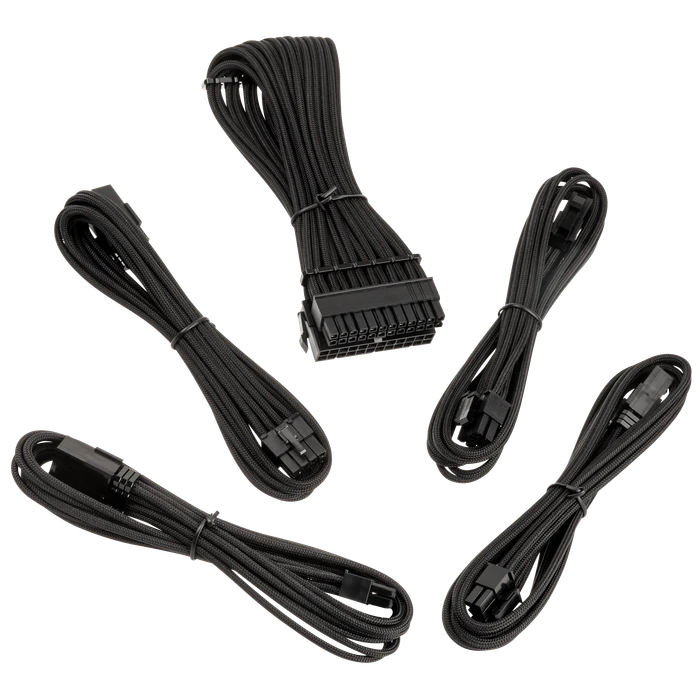 BitFenix Alchemy 3x 8-Pin PCIe Aluminum Comb Extensions Cable Kit, Verlängerungs-Kit für Netzteile, schwarz
