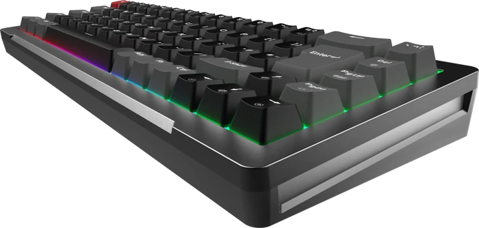 Raijintek MGA-68 Magnetic Switch Keyboard, schwarz, LEDs RGB, Hejin Magnetic Yellow, USB, DE