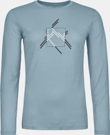 Ortovox 185 Merino Mountain Cutout Funktionsshirt langarm glacier grey (Damen)