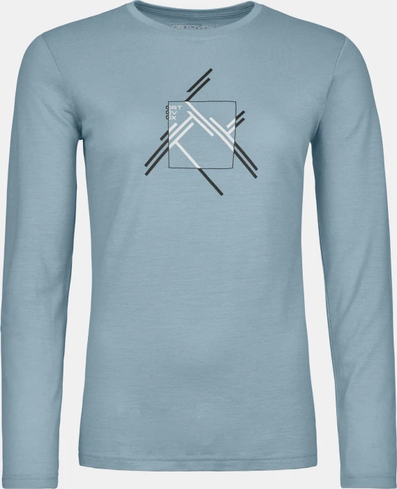 Ortovox 185 Merino Mountain Cutout Funktionsshirt langarm glacier grey (Damen)