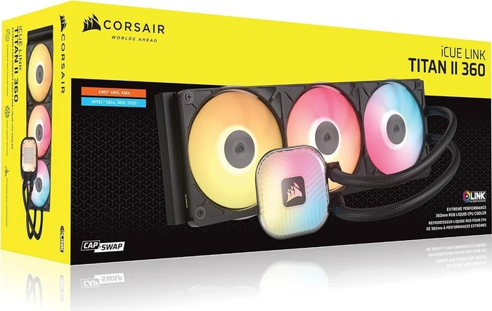 Corsair iCUE LINK Titan II 360 RX RGB, schwarz