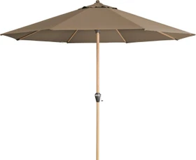 Doppler Alu Wood Ultra Sonnenschirm 350cm greige