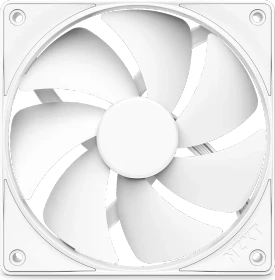 NZXT F Series F120P (2024), Matte White, weiß, 120mm