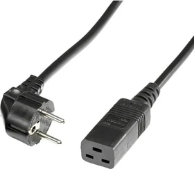Roline / Secomp Netzkabel Schuko Stecker auf C19 Buchse, 3m (19.08.1553)