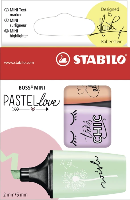 pfirsich/pastellviolett/minzgrün, 3er-Set