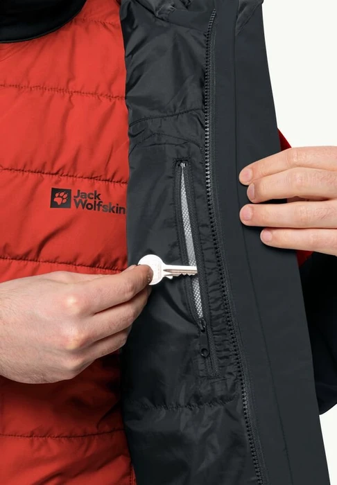 Jack Wolfskin Glaabach 3in1 Funktionsjacke strong red (Herren)