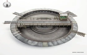 Fleischmann - Spur H0 - Modell-Drehscheibe mit elektrischem Antrieb