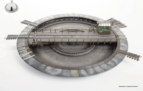 Fleischmann - Spur H0 - Modell-Drehscheibe mit elektrischem Antrieb