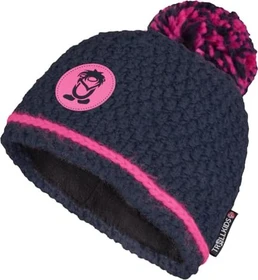 Trollkids Hemsedal Bobble Mütze navy/pink (Junior)