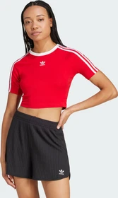 adidas 3-Streifen Baby T-Shirt kurzarm better scarlet/white (Damen)
